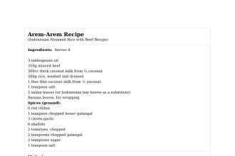 Arem-Arem Recipe
