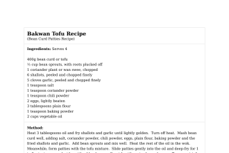 Bakwan Tofu Recipe