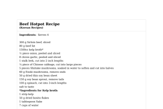 Beef Hotpot Recipe
