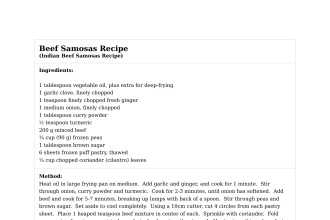 Beef Samosas Recipe