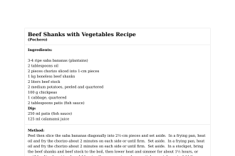 Beef Shanks with Vegetables Recipe