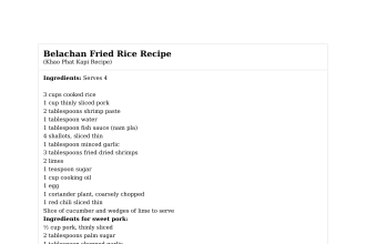 Belachan Fried Rice Recipe