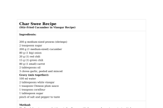 Char Swee Recipe