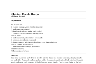 Chicken Cocido Recipe