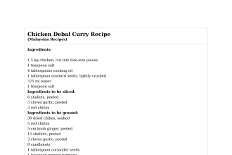 Chicken Debal Curry Recipe
