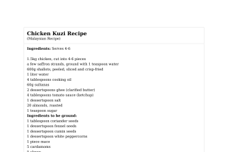 Chicken Kuzi Recipe