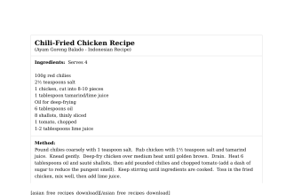 Chili-Fried Chicken Recipe