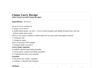 Clams Curry Recipe