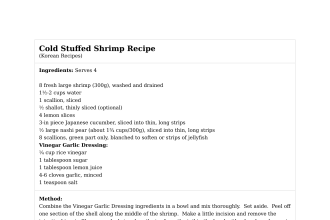 Cold Stuffed Shrimp Recipe