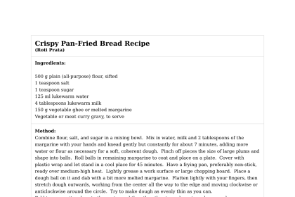 Crispy Pan-Fried Bread Recipe
