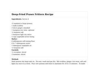 Deep-Fried Prawn Fritters Recipe