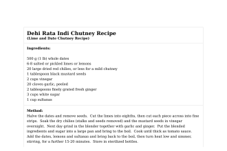 Dehi Rata Indi Chutney Recipe