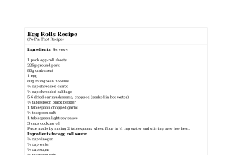Egg Rolls Recipe