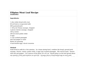 Filipino Meat Loaf Recipe