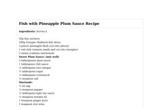 Fish with Pineapple Plum Sauce Recipe