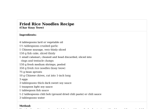 Fried Rice Noodles Recipe