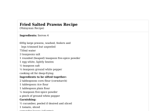 Fried Salted Prawns Recipe