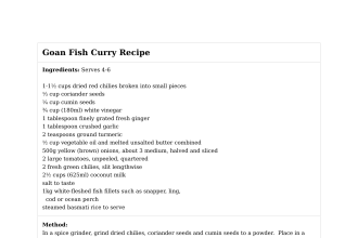 Goan Fish Curry Recipe