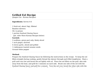 Grilled Eel Recipe