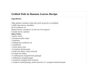 Grilled Fish in Banana Leaves Recipe