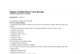 Hakka Stuffed Bean Curd Recipe