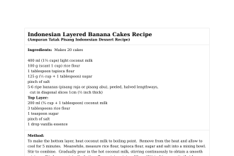 Indonesian Layered Banana Cakes Recipe