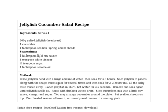 Jellyfish Cucumber Salad Recipe