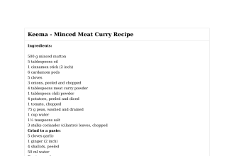 Keema - Minced Meat Curry Recipe