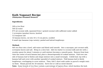 Kuih Nagasari Recipe