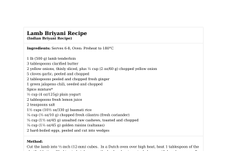 Lamb Briyani Recipe