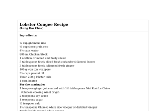 Lobster Congee Recipe