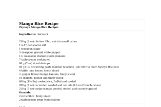Mango Rice Recipe