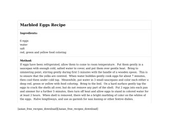 Marbled Eggs Recipe