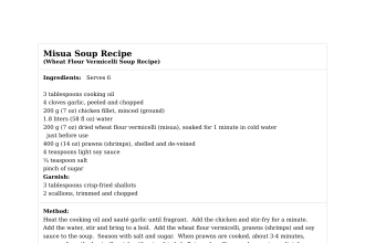 Misua Soup Recipe