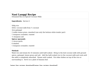 Nasi Langgi Recipe