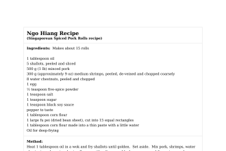 Ngo Hiang Recipe