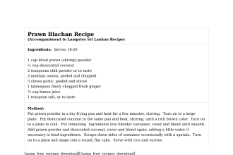 Prawn Blachan Recipe