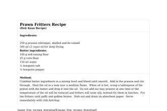 Prawn Fritters Recipe