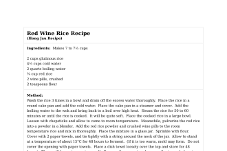 Red Wine Rice Recipe