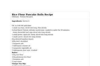 Rice Flour Pancake Rolls Recipe
