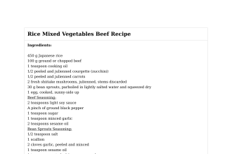 Rice Mixed Vegetables Beef Recipe