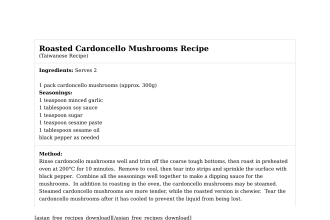 Roasted Cardoncello Mushrooms Recipe