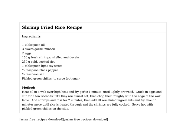 Shrimp Fried Rice Recipe