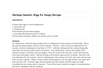 Shrimp Omelet (Egg Fu Yung) Recipe