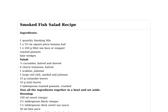 Smoked Fish Salad Recipe