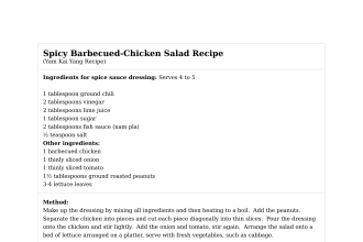 Spicy Barbecued-Chicken Salad Recipe