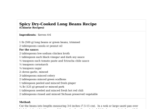Spicy Dry-Cooked Long Beans Recipe