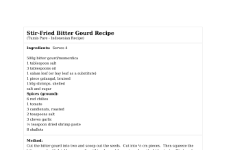 Stir-Fried Bitter Gourd Recipe