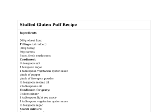 Stuffed Gluten Puff Recipe